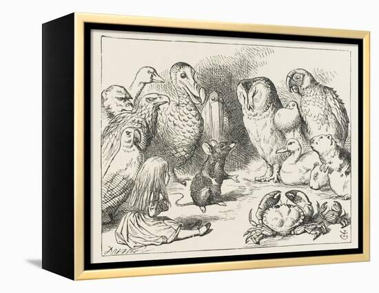 The Mouse Holds Court-John Tenniel-Framed Premier Image Canvas