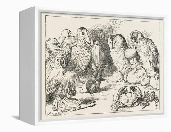 The Mouse Holds Court-John Tenniel-Framed Premier Image Canvas