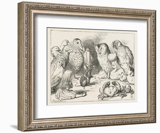 The Mouse Holds Court-John Tenniel-Framed Photographic Print