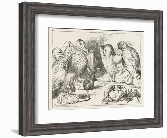 The Mouse Holds Court-John Tenniel-Framed Photographic Print