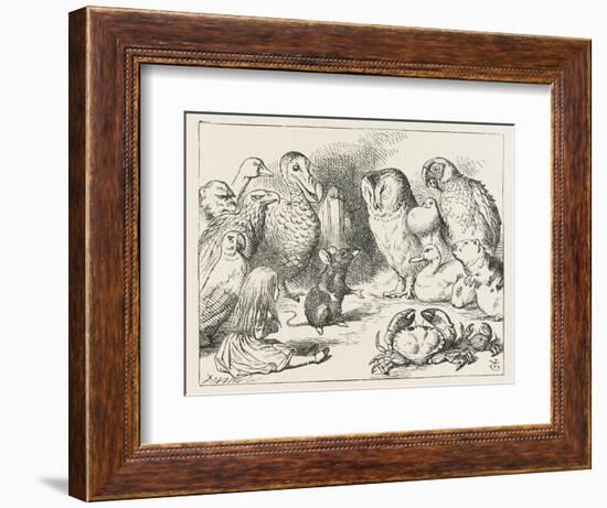 The Mouse Holds Court-John Tenniel-Framed Photographic Print