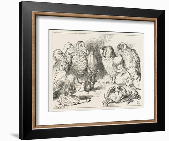 The Mouse Holds Court-John Tenniel-Framed Photographic Print