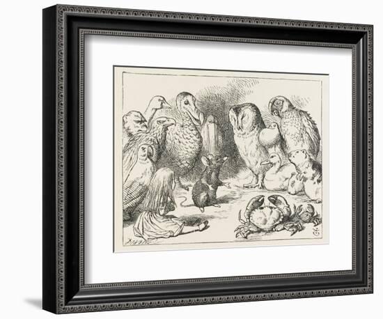 The Mouse Holds Court-John Tenniel-Framed Photographic Print