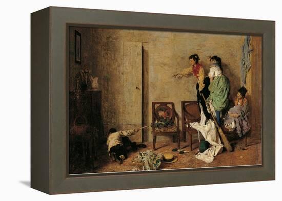 The Mouse-Giacomo Favretto-Framed Premier Image Canvas