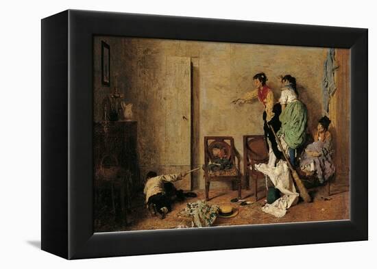 The Mouse-Giacomo Favretto-Framed Premier Image Canvas