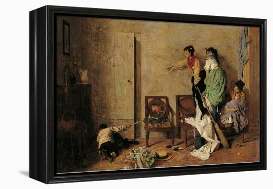 The Mouse-Giacomo Favretto-Framed Premier Image Canvas