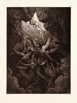 The Mouth of Hell Gustave Dore Print Wall Art Dante Wall 