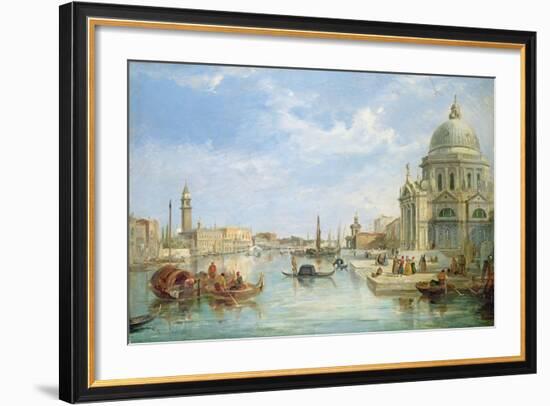 The Mouth of the Grand Canal, Venice, with Santa Maria Della Salute-Egidio Coppola-Framed Giclee Print