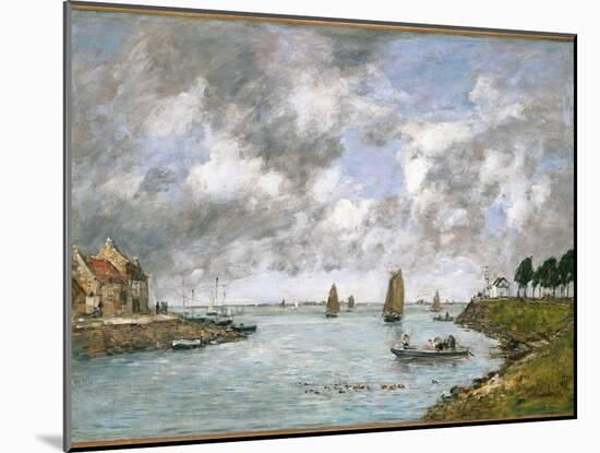 The Mouth of the River Somme, St. Valery-Sur-Somme, 1891-Eugène Boudin-Mounted Giclee Print