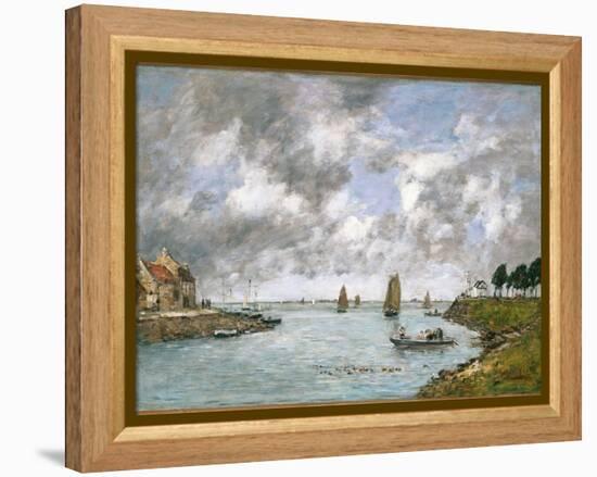 The Mouth of the River Somme, St. Valery-Sur-Somme, 1891-Eugène Boudin-Framed Premier Image Canvas