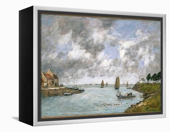 The Mouth of the River Somme, St. Valery-Sur-Somme, 1891-Eugène Boudin-Framed Premier Image Canvas