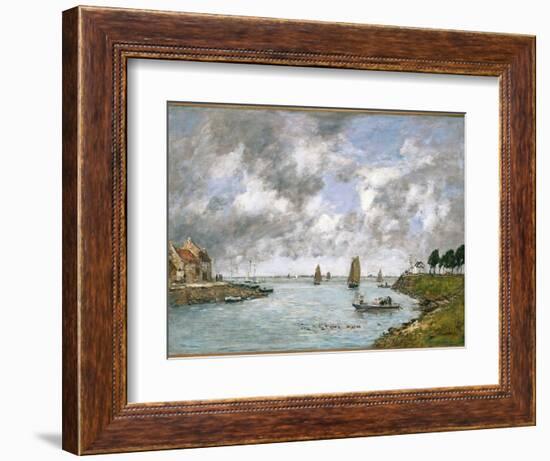 The Mouth of the River Somme, St. Valery-Sur-Somme, 1891-Eugène Boudin-Framed Giclee Print