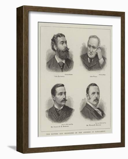 The Movers and Seconders of the Address in Parliament-null-Framed Giclee Print