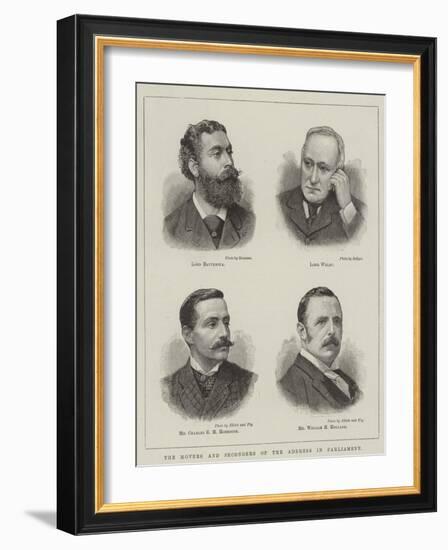 The Movers and Seconders of the Address in Parliament-null-Framed Giclee Print