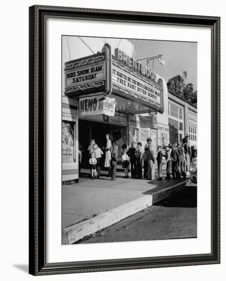 The Movie Theater Boosting Business by Caring For Child Customers on the Weekends-Allan Grant-Framed Photographic Print