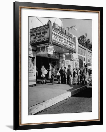 The Movie Theater Boosting Business by Caring For Child Customers on the Weekends-Allan Grant-Framed Photographic Print