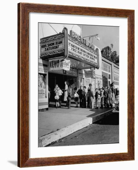 The Movie Theater Boosting Business by Caring For Child Customers on the Weekends-Allan Grant-Framed Photographic Print