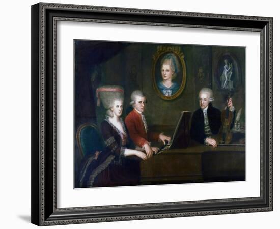 The Mozart Family, 1780-1781-Johann Nepomuk della Croce-Framed Giclee Print