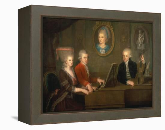 The Mozart Family, 1780-81-Johann Nepomuk della Croce-Framed Premier Image Canvas