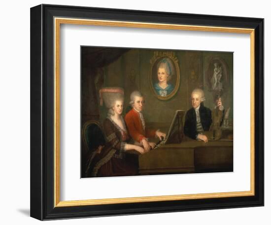 The Mozart Family, 1780-81-Johann Nepomuk della Croce-Framed Giclee Print