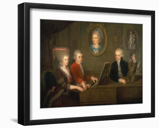 The Mozart Family, 1780-81-Johann Nepomuk della Croce-Framed Giclee Print