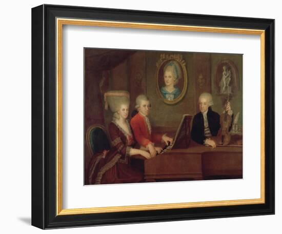 The Mozart Family, 1780-81-Johann Nepomuk della Croce-Framed Giclee Print