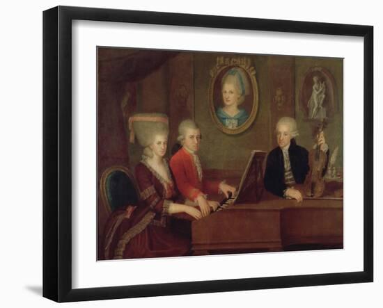 The Mozart Family, 1780-81-Johann Nepomuk della Croce-Framed Giclee Print