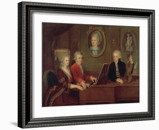 The Mozart Family, 1780-81-Johann Nepomuk della Croce-Framed Giclee Print