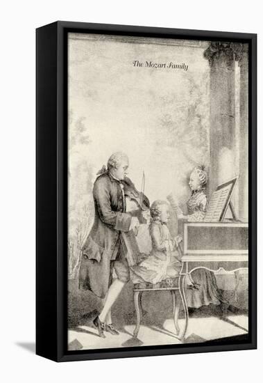 The Mozart Family-null-Framed Stretched Canvas