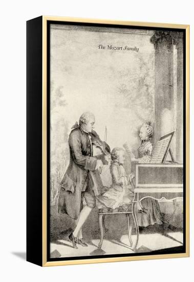 The Mozart Family-null-Framed Stretched Canvas