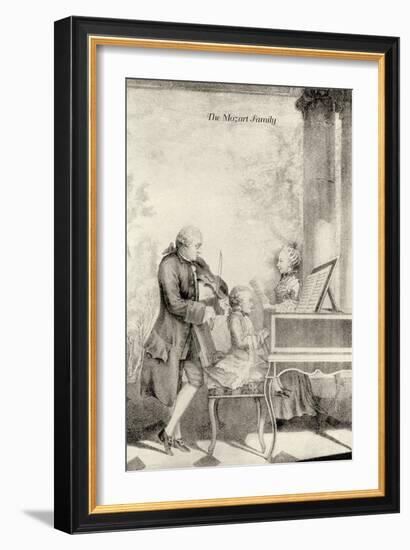 The Mozart Family-null-Framed Art Print