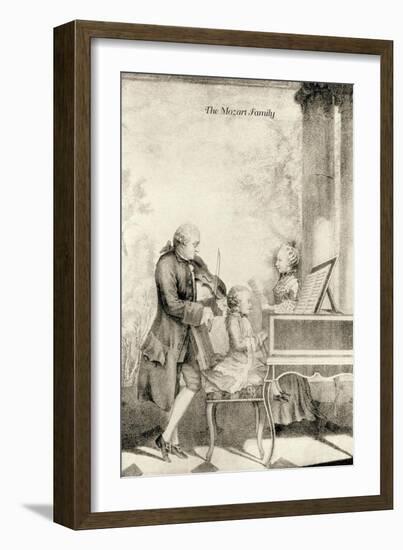 The Mozart Family-null-Framed Art Print