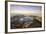 The Mt. Rinjani Crater and a Shadow Cast from the Peak at Sunrise-John Crux-Framed Photographic Print