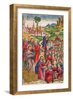 The Multiplication of Loaves and Fishes, 1491-Michael Wolgemut Or Wolgemuth-Framed Giclee Print