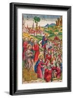 The Multiplication of Loaves and Fishes, 1491-Michael Wolgemut Or Wolgemuth-Framed Giclee Print