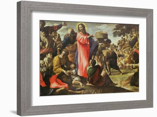 The Multiplication of the Loaves and Fishes, 1620-5-Giovanni Lanfranco-Framed Giclee Print