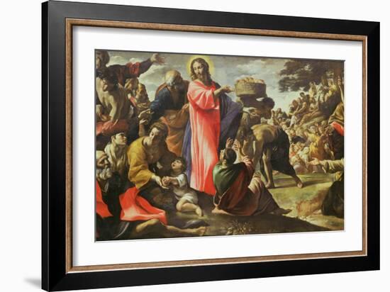 The Multiplication of the Loaves and Fishes, 1620-5-Giovanni Lanfranco-Framed Giclee Print