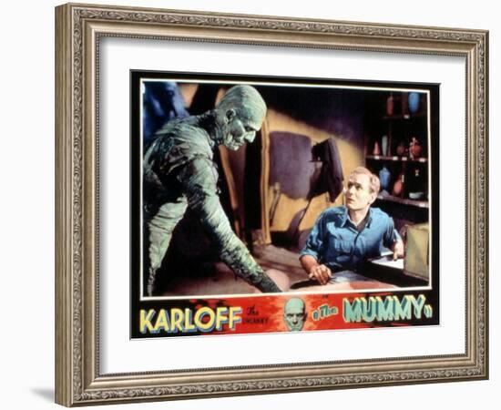 The Mummy, Boris Karloff, Bramwell Fletcher, 1932-null-Framed Art Print