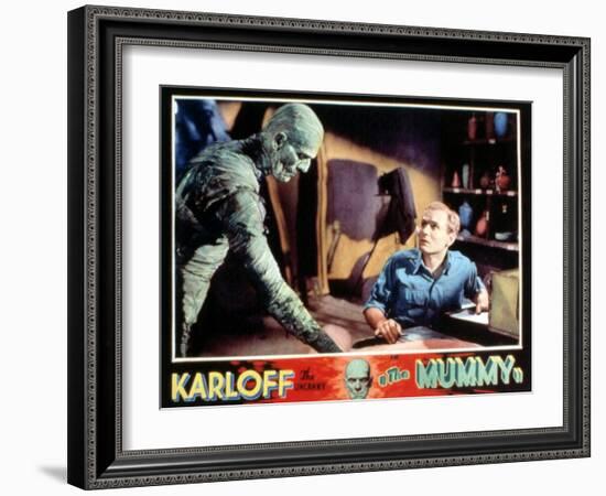 The Mummy, Boris Karloff, Bramwell Fletcher, 1932-null-Framed Art Print
