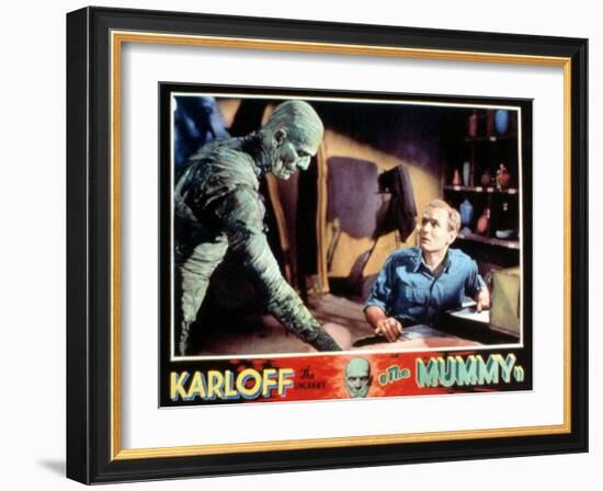 The Mummy, Boris Karloff, Bramwell Fletcher, 1932-null-Framed Art Print