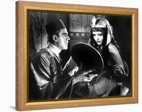 The Mummy, Boris Karloff, Zita Johann, 1932-null-Framed Stretched Canvas