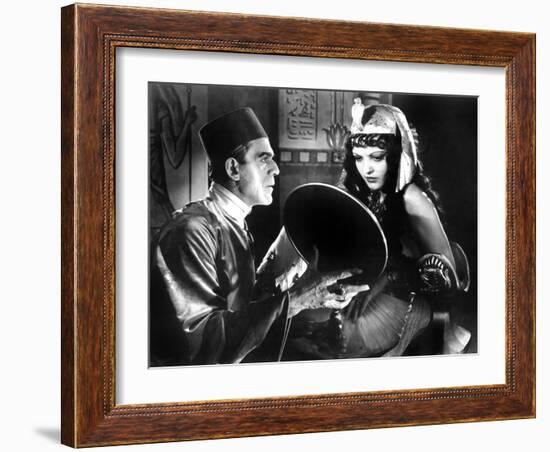 The Mummy, Boris Karloff, Zita Johann, 1932-null-Framed Photo
