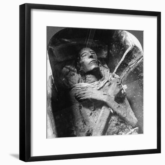 The Mummy of Sethos I (1394Bc-1279B), Cairo, Egypt, 1905-Underwood & Underwood-Framed Photographic Print