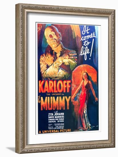 The Mummy, One Sheet Poster, 1932-null-Framed Art Print