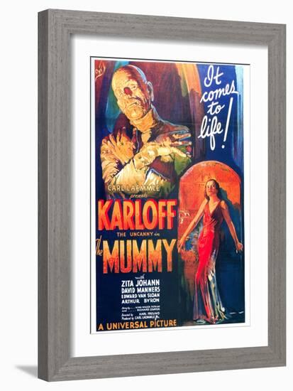 The Mummy, One Sheet Poster, 1932-null-Framed Art Print