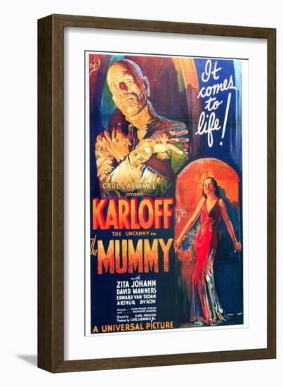 The Mummy, One Sheet Poster, 1932-null-Framed Art Print