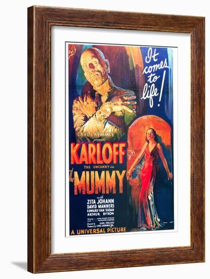 The Mummy, One Sheet Poster, 1932-null-Framed Art Print