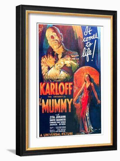 The Mummy, One Sheet Poster, 1932-null-Framed Art Print