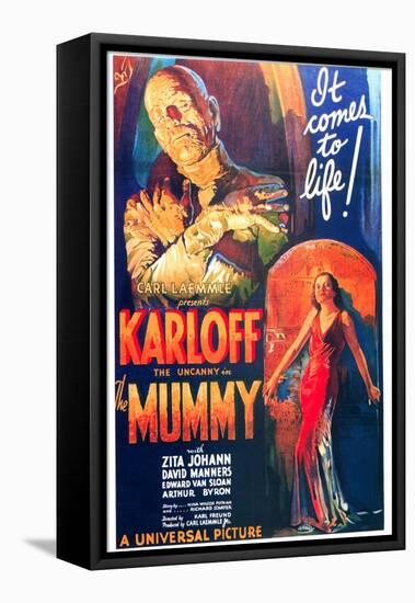 The Mummy, One Sheet Poster, 1932-null-Framed Stretched Canvas