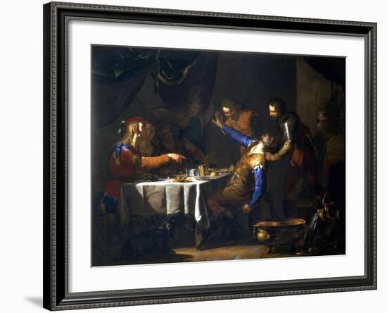 The Murder of Amnon by His Brother Absalom-Bernardo Cavallino-Framed Giclee Print